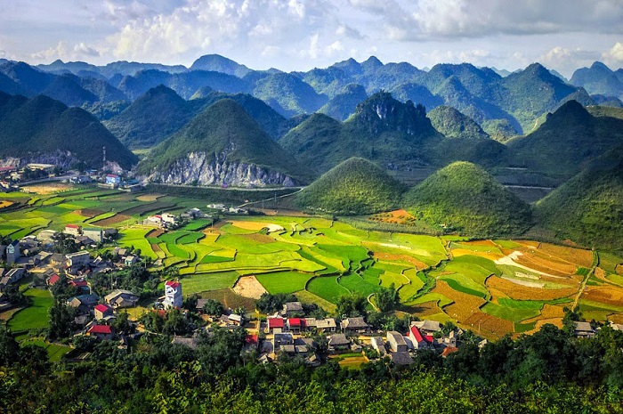 Quan Ba twin mountains Ha Giang Viet Nam